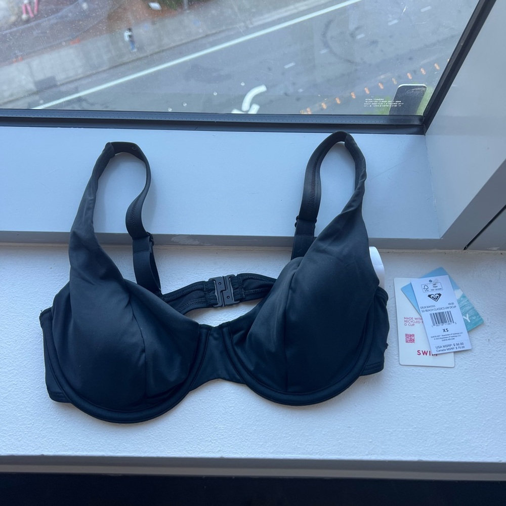 Roxy Classic Black Bikini Top